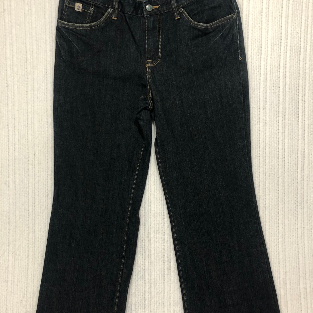 IZOD Jeans Womens 10S Classic Fit Bootcut Dark Wash Indigo Blue Denim Stretch